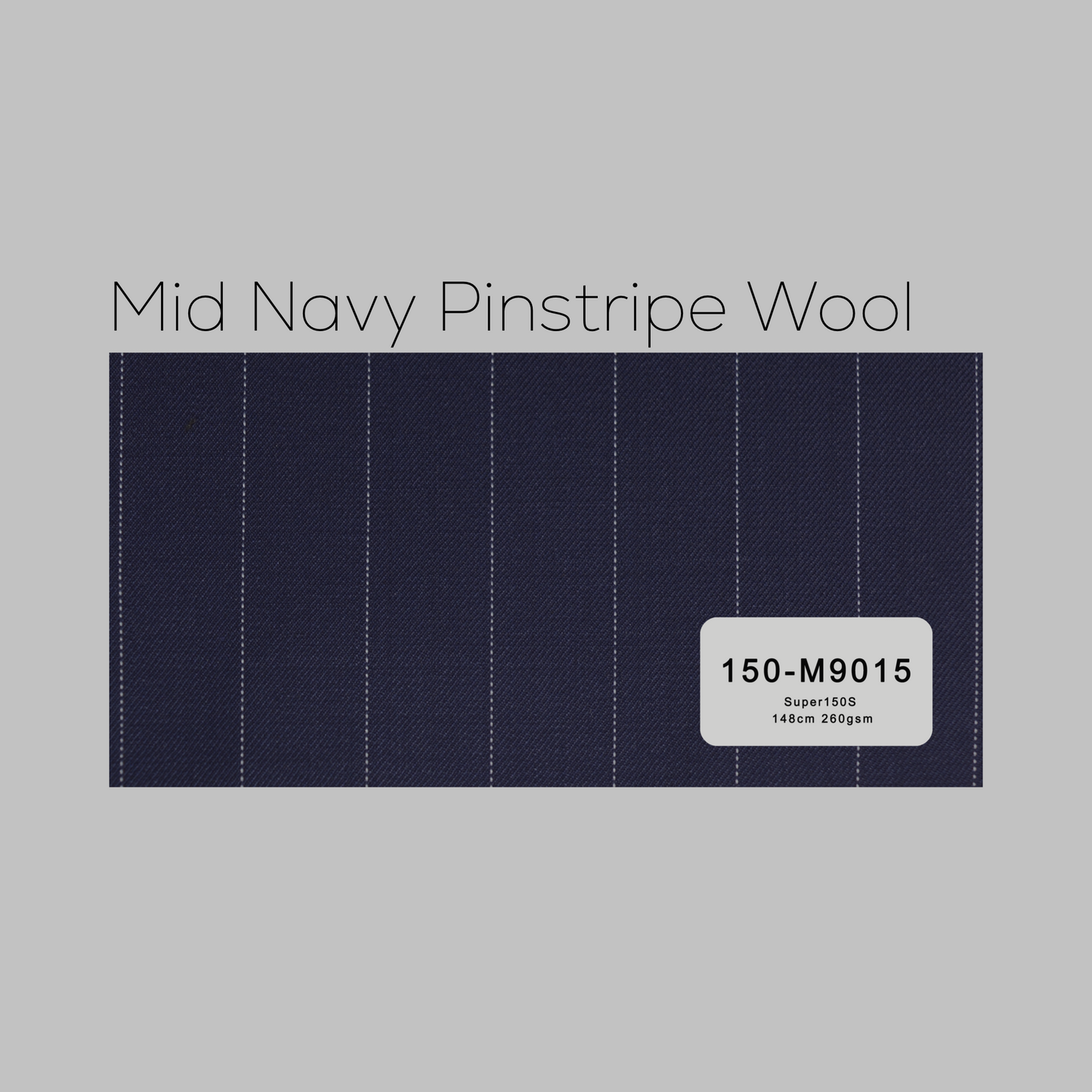 Mid Navy Pinstripe 2Piece