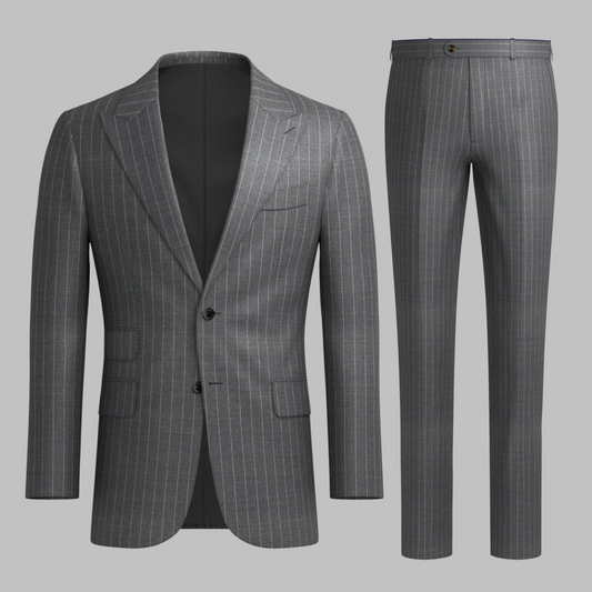 Mid Gray Pinstripe 2Piece